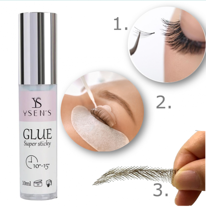Lash Lifting Glue, Skin Glue, Adhesive for Eyebrow Lamination, Strip Lashes, Eyelash Clusters, Eyebrow Wigs, 10ml