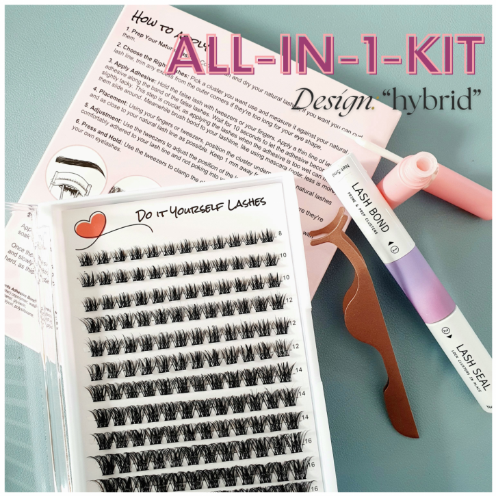 DIY - Do it Yourself Lashes Kit, 48h Eyelashes - hybrid