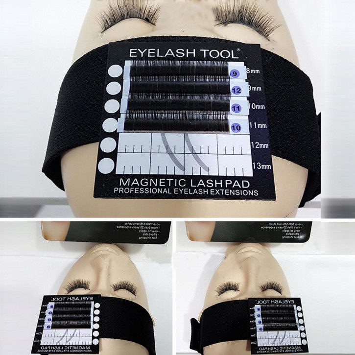 Headband with Magnetic Pad for Eyelash Extension