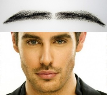 Eyebrow Wigs for Men, Bushy,  Handmade, 100% Natural Hair, Seconds at a Reduced Price