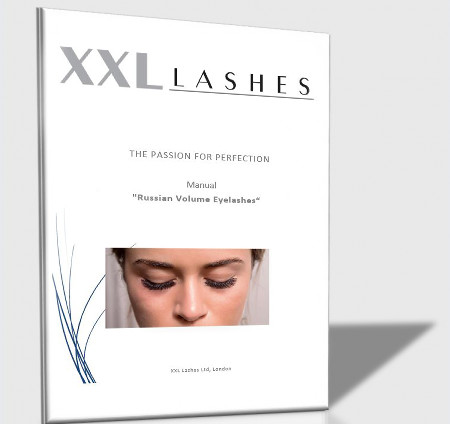 XXL Lashes Training Manual “Russian Volume Technique“, xD Eyelash Technique Training German