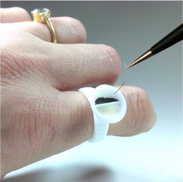 10 Double Chamber Adhesive and Pigment Holder Rings