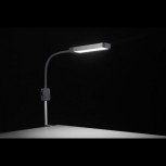 Glamcor REVEAL portable daylight LED lamp with a single arm and clamp, EU plug