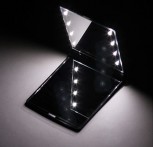 High-Quality Pocket Mirror with Integrated LED Lighting 