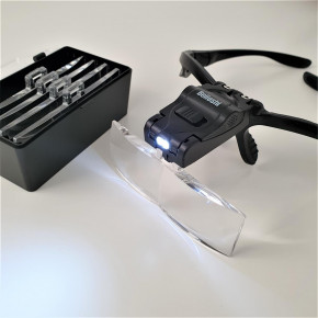 Magnifying Glasses with Dual LED and 5 Different Lenses