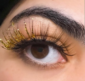 <font color="#ff0000"><b>SALE !!! -</b></font>"Glitter" Mink Eyelashes in gold